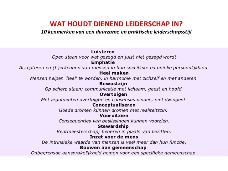 kenmerken leiderschap